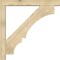 Ekena Millwork Balboa Block Rough Sawn Bracket w/ Offset Brace, Douglas Fir, 6"W x 44"D x 44"H BKT0604X44X44BOA05RDF - alternate 3